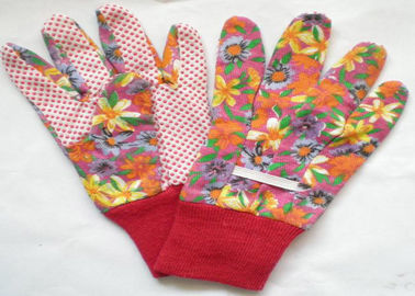 Elastic Line Design Garden Work Gloves 9.5' 10.5' Size Comfortable Hand Feeling