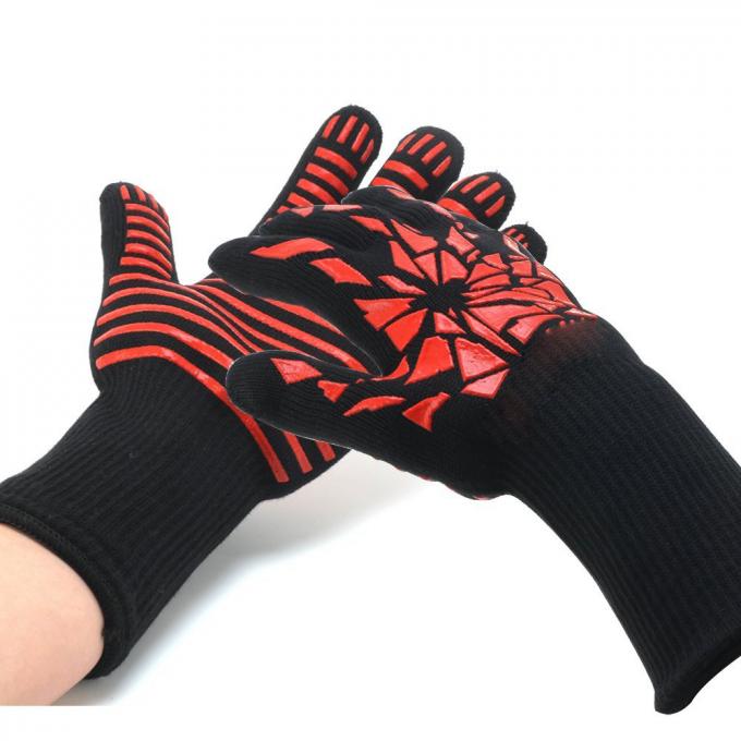 Amazon Hot Sell Grill Gloves Rękawice Extreme Heat Resistant Rękawice grillowe Aramid Fibre